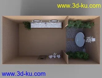 3D打印模型Fancy Japanese Bath的图片
