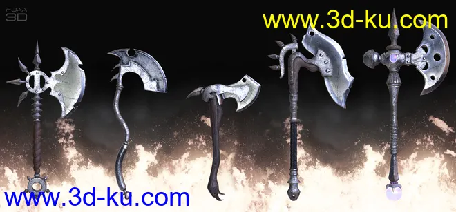 Fantasy Axes Collection Vol1 for Genesis 8模型的图片2