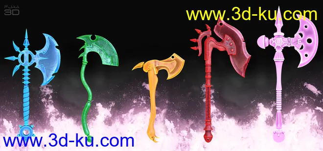 Fantasy Axes Collection Vol1 for Genesis 8模型的图片3