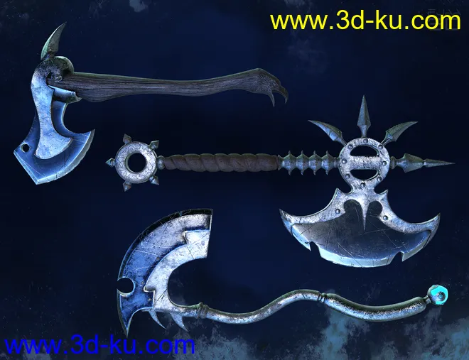 Fantasy Axes Collection Vol1 for Genesis 8模型的图片5