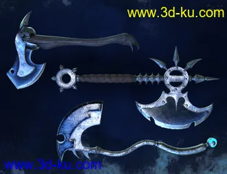 3D打印模型Fantasy Axes Collection Vol1 for Genesis 8的图片