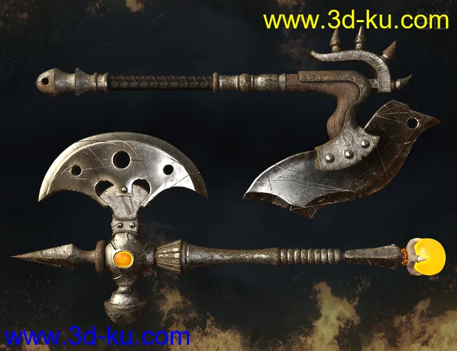 Fantasy Axes Collection Vol1 for Genesis 8模型的图片6