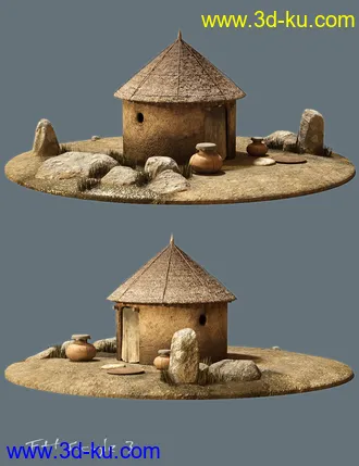 3D打印模型Fantasy Huts的图片