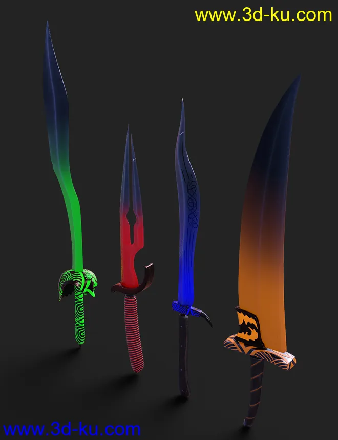 Fantasy Knife for Genesis 8模型的图片3
