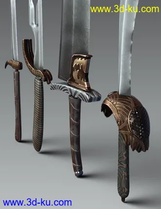 3D打印模型Fantasy Knife for Genesis 8的图片