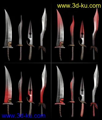 3D打印模型Fantasy Knife for Genesis 8的图片