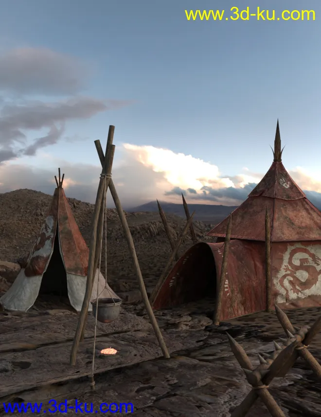 Fantasy Tent Textures模型的图片1