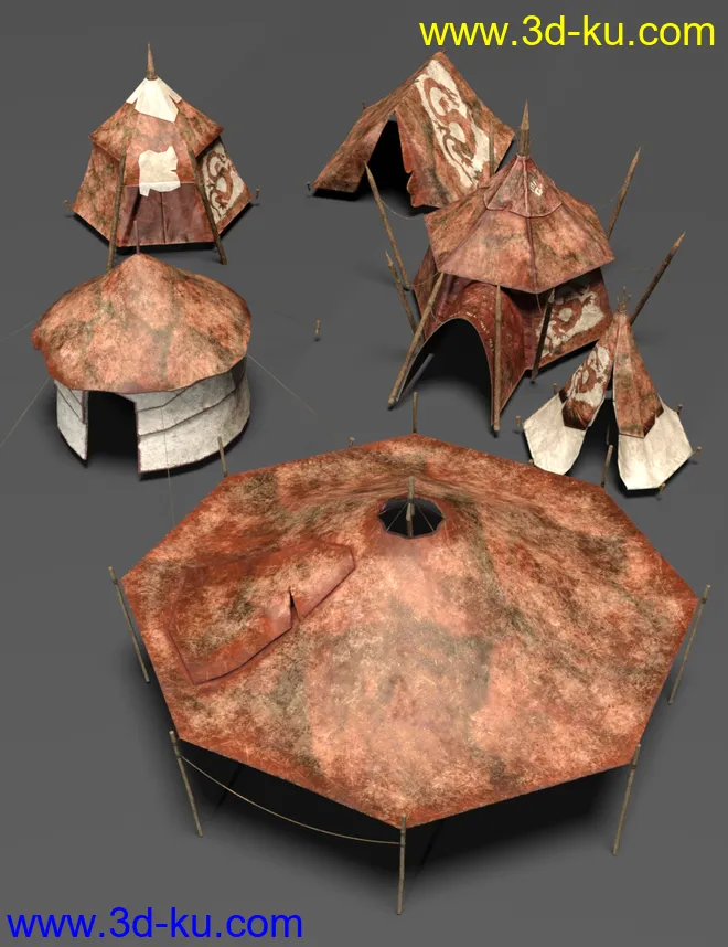 Fantasy Tent Textures模型的图片2