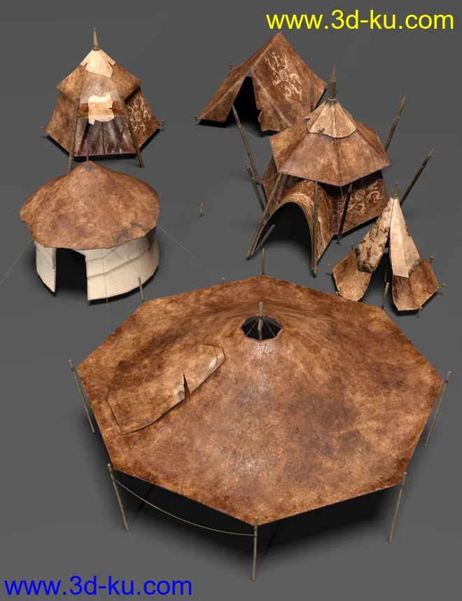 Fantasy Tent Textures模型的图片3