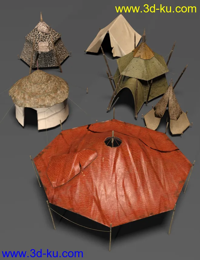 Fantasy Tent Textures模型的图片7