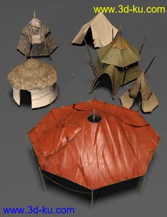 3D打印模型Fantasy Tent Textures的图片