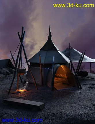 3D打印模型Fantasy Tents的图片