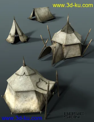 3D打印模型Fantasy Tents的图片