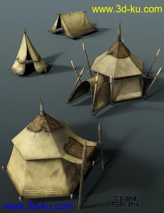 3D打印模型Fantasy Tents的图片