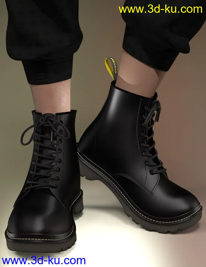 Fashion Basics - Classic Boots for Genesis 8.1 and Victoria 8.1模型的图片2