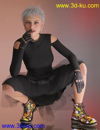 3D打印模型Fashion Basics - Classic Boots for Genesis 8.1 and Victoria 8.1的图片