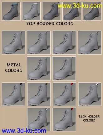 3D打印模型Fashion Basics - Classic Boots for Genesis 8.1 and Victoria 8.1的图片