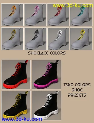 3D打印模型Fashion Basics - Classic Boots for Genesis 8.1 and Victoria 8.1的图片