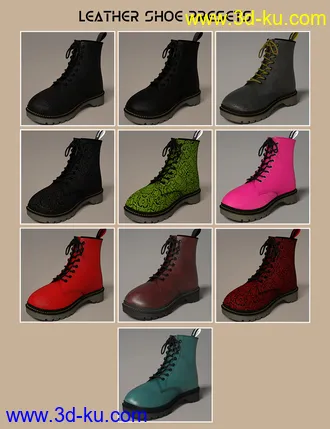 3D打印模型Fashion Basics - Classic Boots for Genesis 8.1 and Victoria 8.1的图片