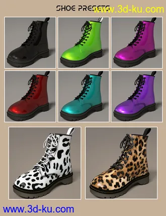 3D打印模型Fashion Basics - Classic Boots for Genesis 8.1 and Victoria 8.1的图片