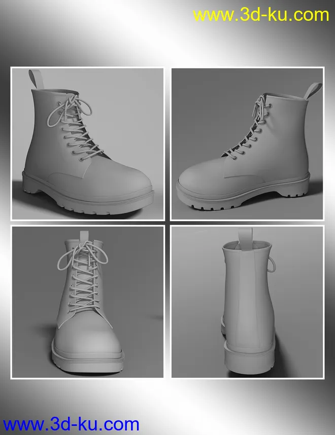 Fashion Basics - Classic Boots for Genesis 8.1 and Victoria 8.1模型的图片13