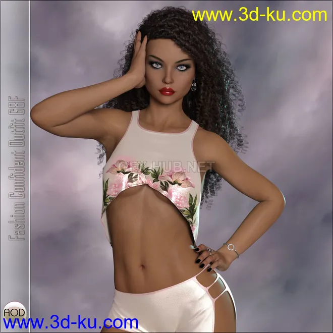 Fashion Confident Outfit G8F模型的图片1