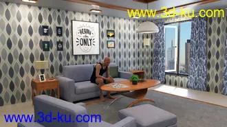 3D打印模型Fashion Living Room的图片