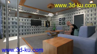 3D打印模型Fashion Living Room的图片