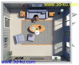 3D打印模型Fashion Living Room的图片