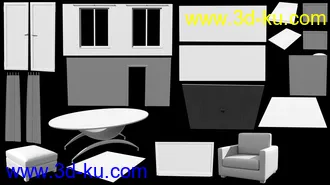 3D打印模型Fashion Living Room的图片