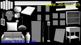3D打印模型Fashion Living Room的图片
