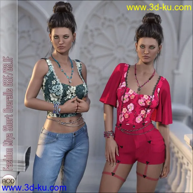 Fashion Miya Short Overalls G8.1F模型的图片1