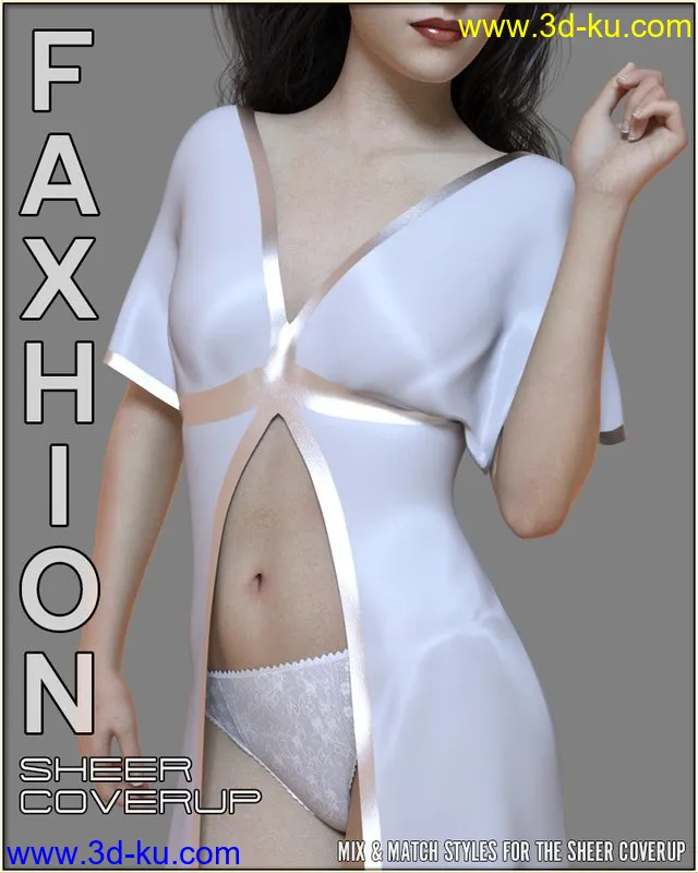 Faxhion - Sheer Coverup模型的图片1