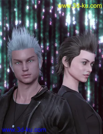 3D打印模型FE Short Hair Vol 3 for Genesis 8 Male and Female的图片