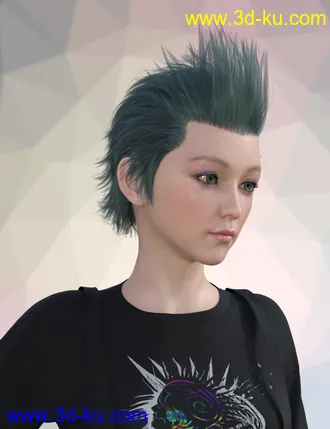 3D打印模型FE Short Hair Vol 3 for Genesis 8 Male and Female的图片