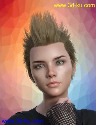 3D打印模型FE Short Hair Vol 3 for Genesis 8 Male and Female的图片