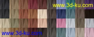 3D打印模型FE Short Hair Vol 3 for Genesis 8 Male and Female的图片