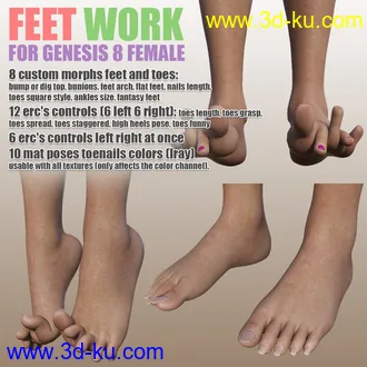 3D打印模型Feet Work for G8F的图片