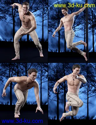 3D打印模型Ferocious Poses for Genesis 8 Male(s) and Female(s)的图片