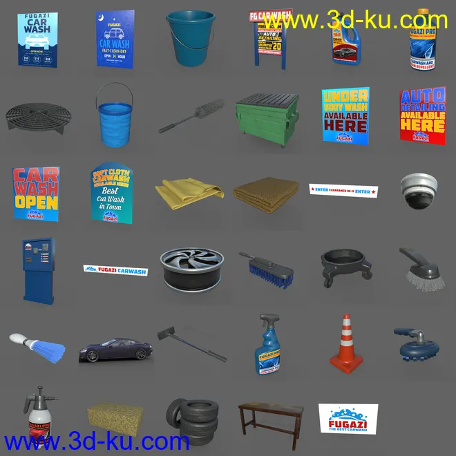FG Car Wash模型的图片8