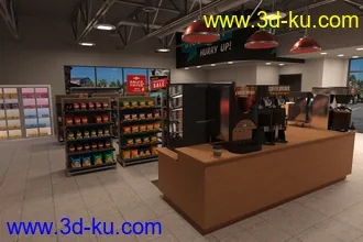 3D打印模型FG Convenience Store的图片