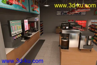 3D打印模型FG Convenience Store的图片