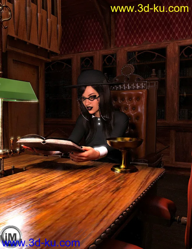 FG Gothic Library Poses模型的图片1