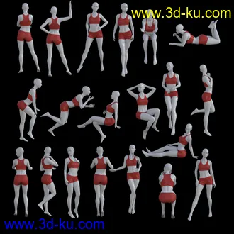 3D打印模型FG Gothic Library Poses的图片