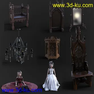 3D打印模型FG Gothic Sitting Room的图片