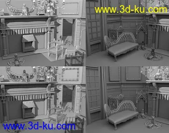 3D打印模型FG Gothic Sitting Room的图片