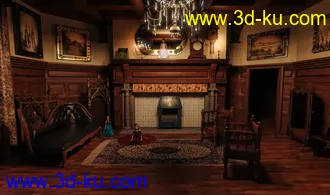 3D打印模型FG Gothic Sitting Room的图片