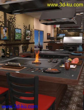3D打印模型FG Japanese Steak House的图片