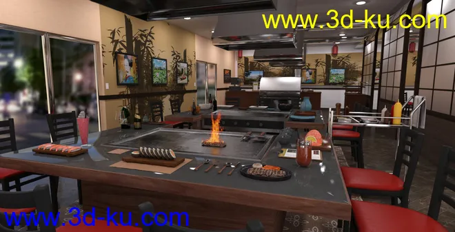 FG Japanese Steak House模型的图片2