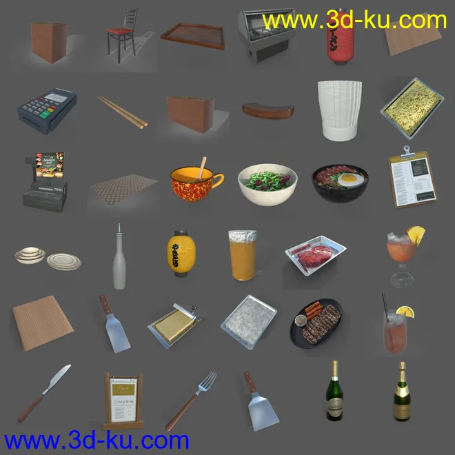 FG Japanese Steak House模型的图片3